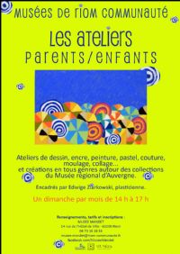 Atelier parents enfants : Gravure graphisme. Le dimanche 17 février 2013 à Riom. Puy-de-dome.  14H00